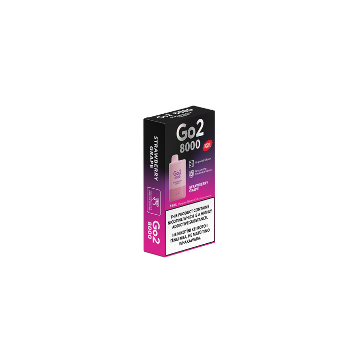 Go2 8000 Disposable Strawberry Grape 35mg/mL