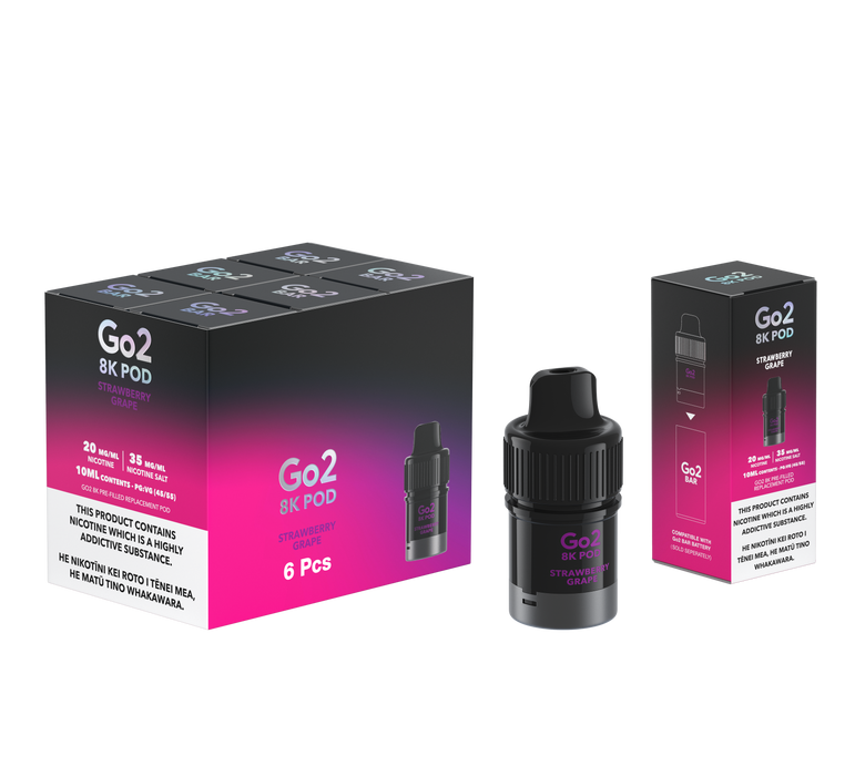 Go2 8K Pods - Strawberry Grape