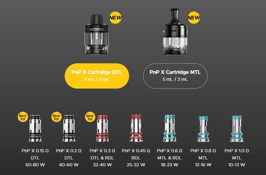 Voopoo Drag X3 80W Box Mod Kit with PnP X Cartridge DTL Pod 5ml