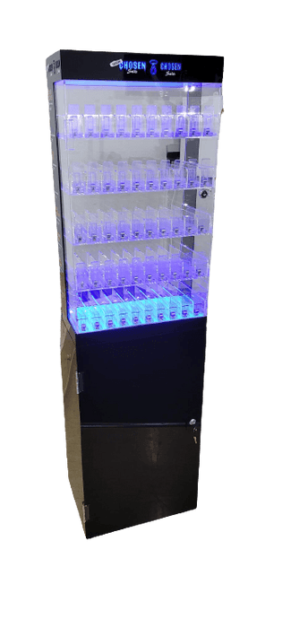 Chosen E-Liquid Illuminated Cabinet with pusher slots - Lion Labs Wholesale