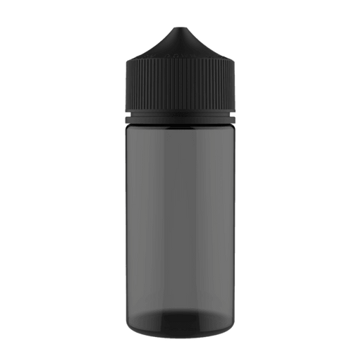 Genuine Chubby Gorilla bottles 100mL V3 Black w Black cap CGUB1-100MLV3-BKBK - Lion Labs Wholesale